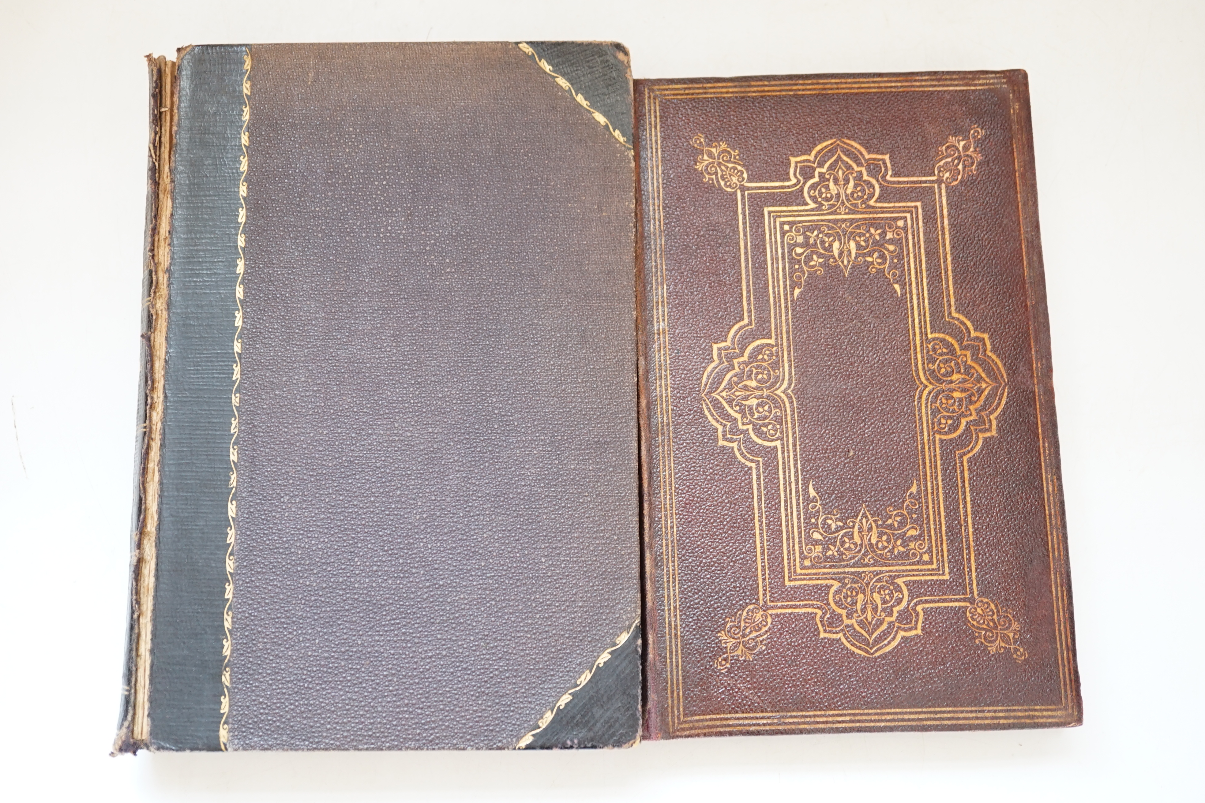 Erredge, John Ackerson - History of Brighthelmston or, Brighton as I View it and others Knew it, with a Chronological Table of Local Events, 8vo, half black morocco, split to from spine edge, Brighton, 1862; and Merrifie